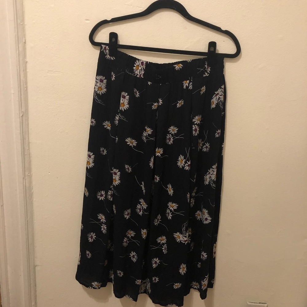 Floral cotton skirt